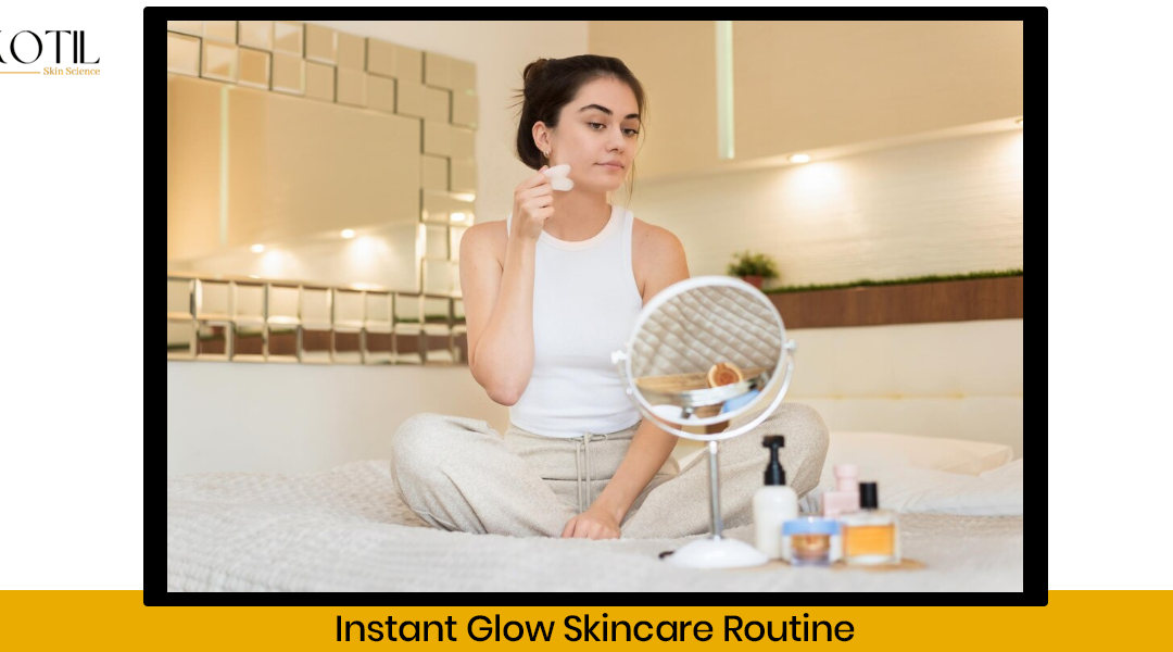 Instant glow on face