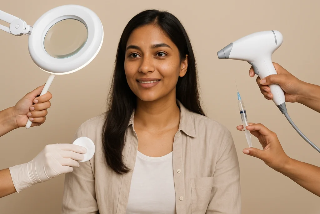 Types of treatments included in pigmentation care