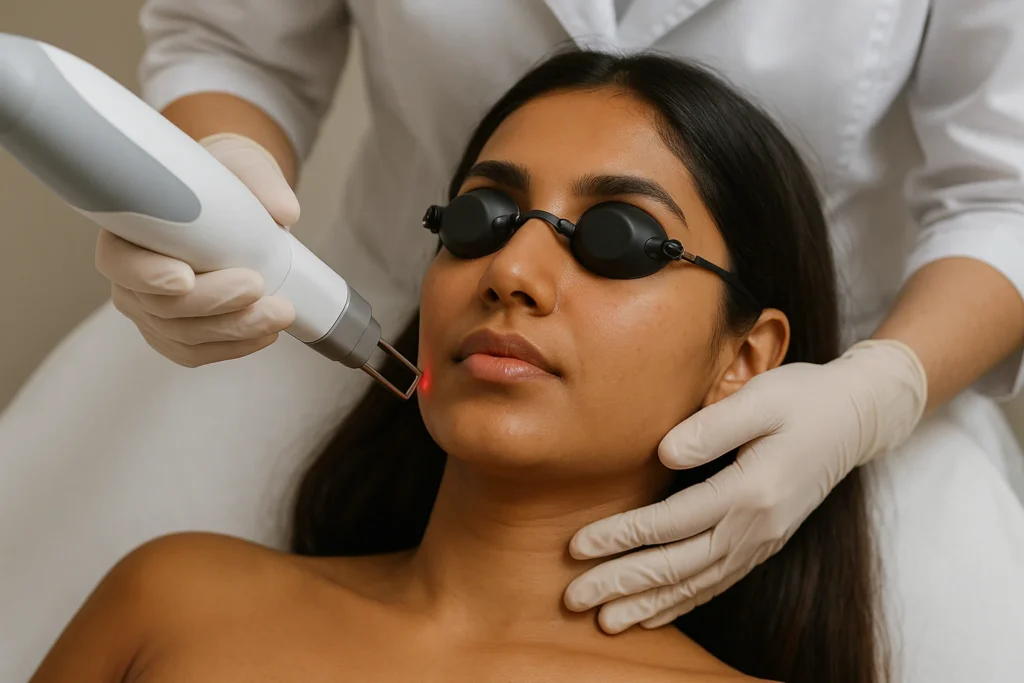 How does laser for hyperpigmentation work?