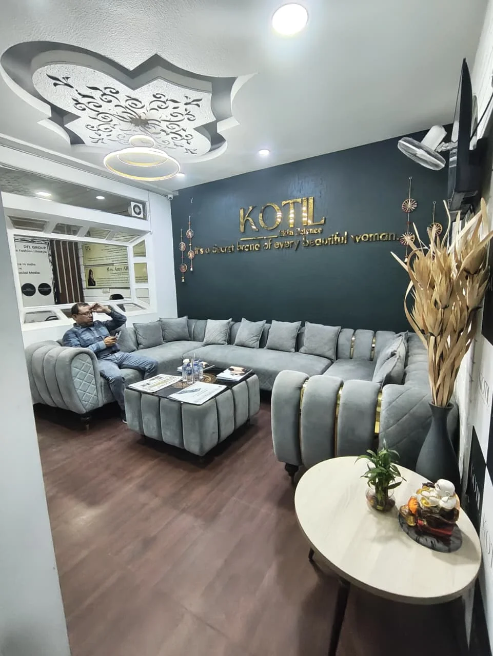 Kotil branded reception area